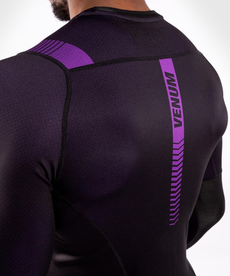 venum nogi 3.0 ラッシュガード - 長袖 - ブラックパープル