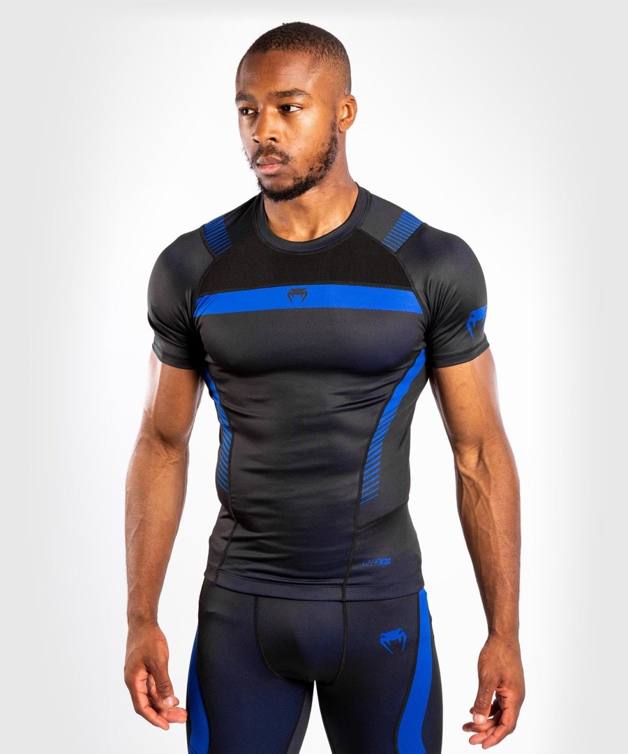 venum nogi 3.0 ラッシュガード - 半袖 - ブラックブルー