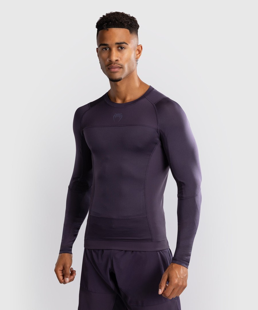 venum g-fit air メンズ ロングスリーブ ラッシュガード - ディープパープル