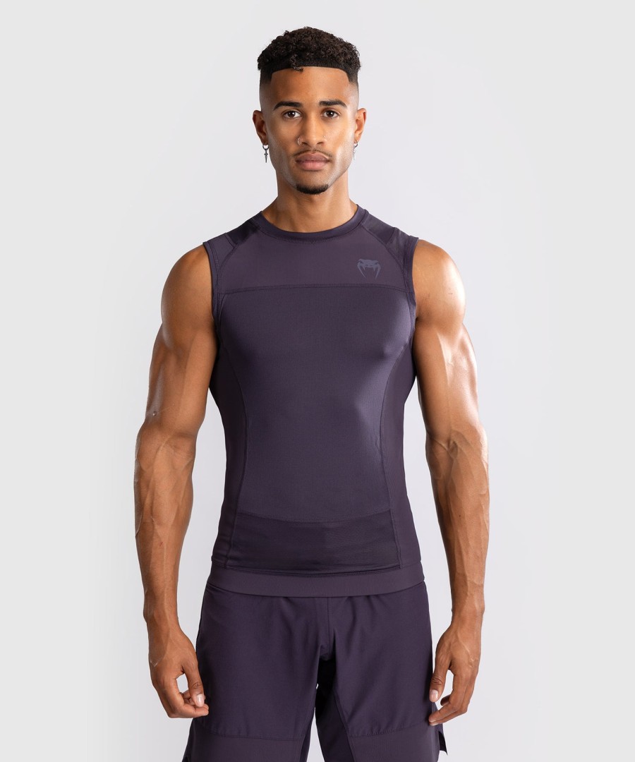 venum g-fit air メンズ ノースリーブ ラッシュガード - ディープパープル