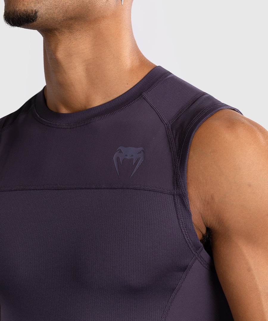 venum g-fit air メンズ ノースリーブ ラッシュガード - ディープパープル