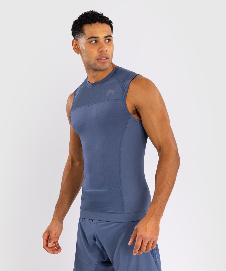 venum g-fit air メンズ ノースリーブ ラッシュガード - フォギーブルー