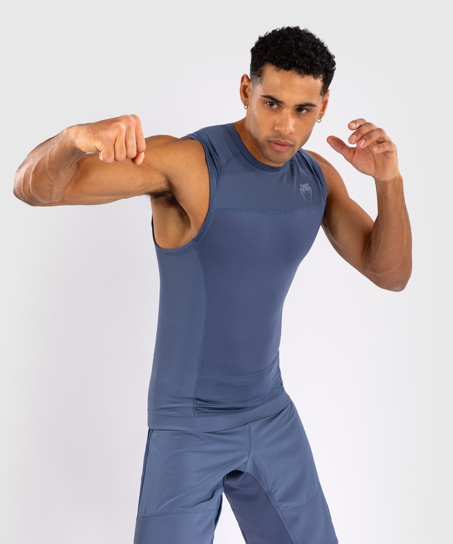 venum g-fit air メンズ ノースリーブ ラッシュガード - フォギーブルー