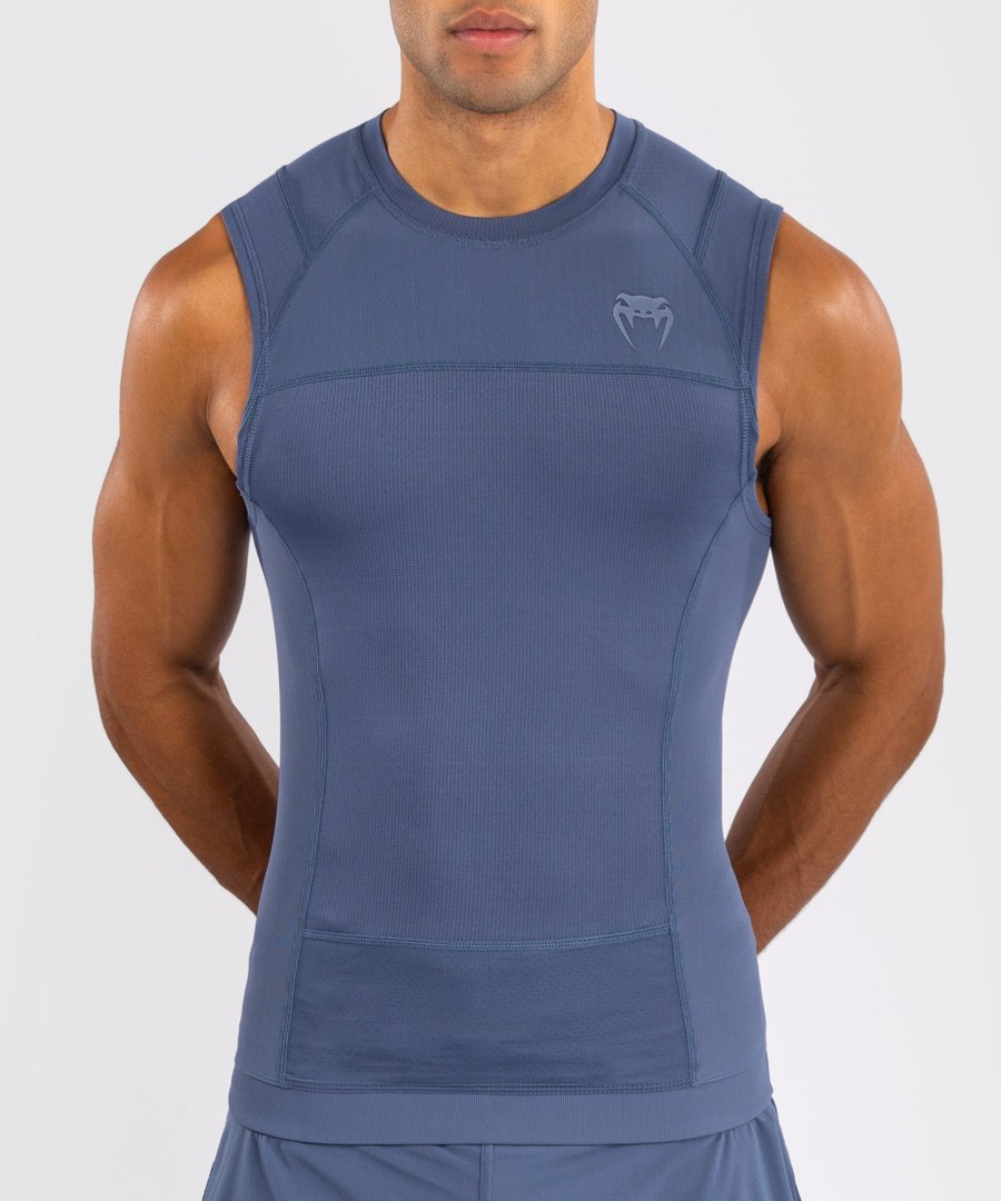venum g-fit air メンズ ノースリーブ ラッシュガード - フォギーブルー