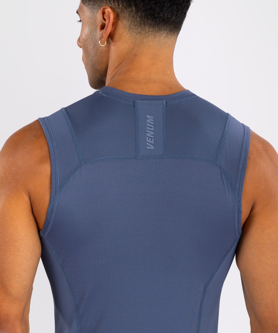 venum g-fit air メンズ ノースリーブ ラッシュガード - フォギーブルー