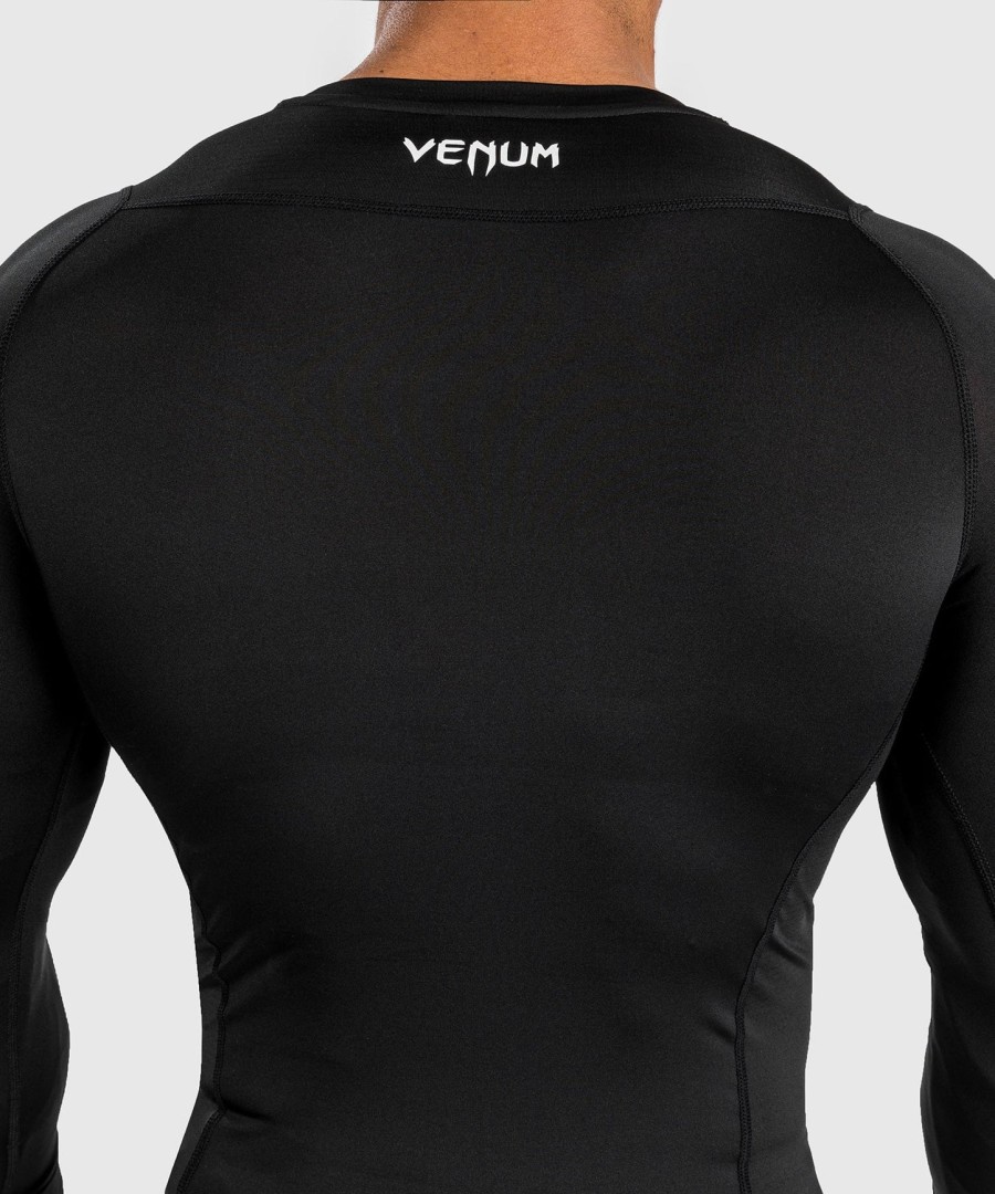 venum attack メンズ 長袖ラッシュガード - ブラックグレー