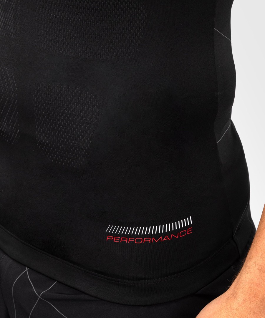 venum tactical xt ノースリーブ ラッシュガード - ブラックファイアレッド