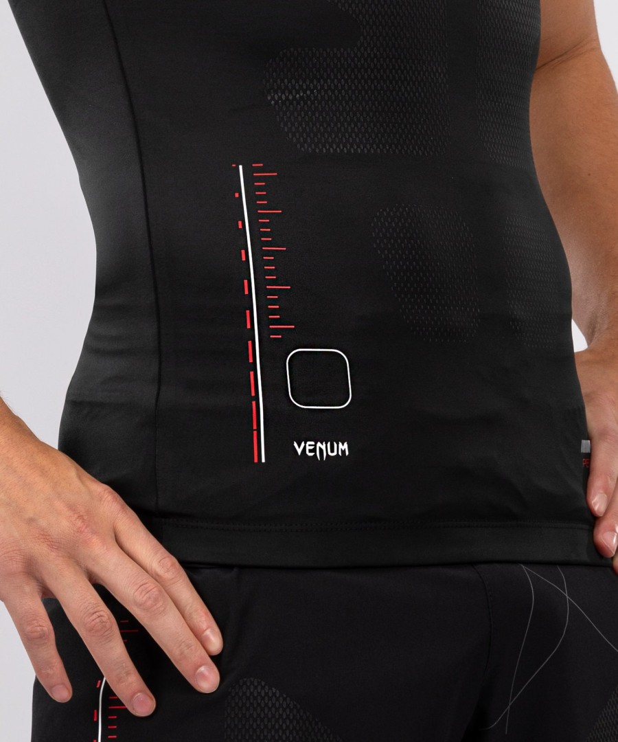venum tactical xt ノースリーブ ラッシュガード - ブラックファイアレッド