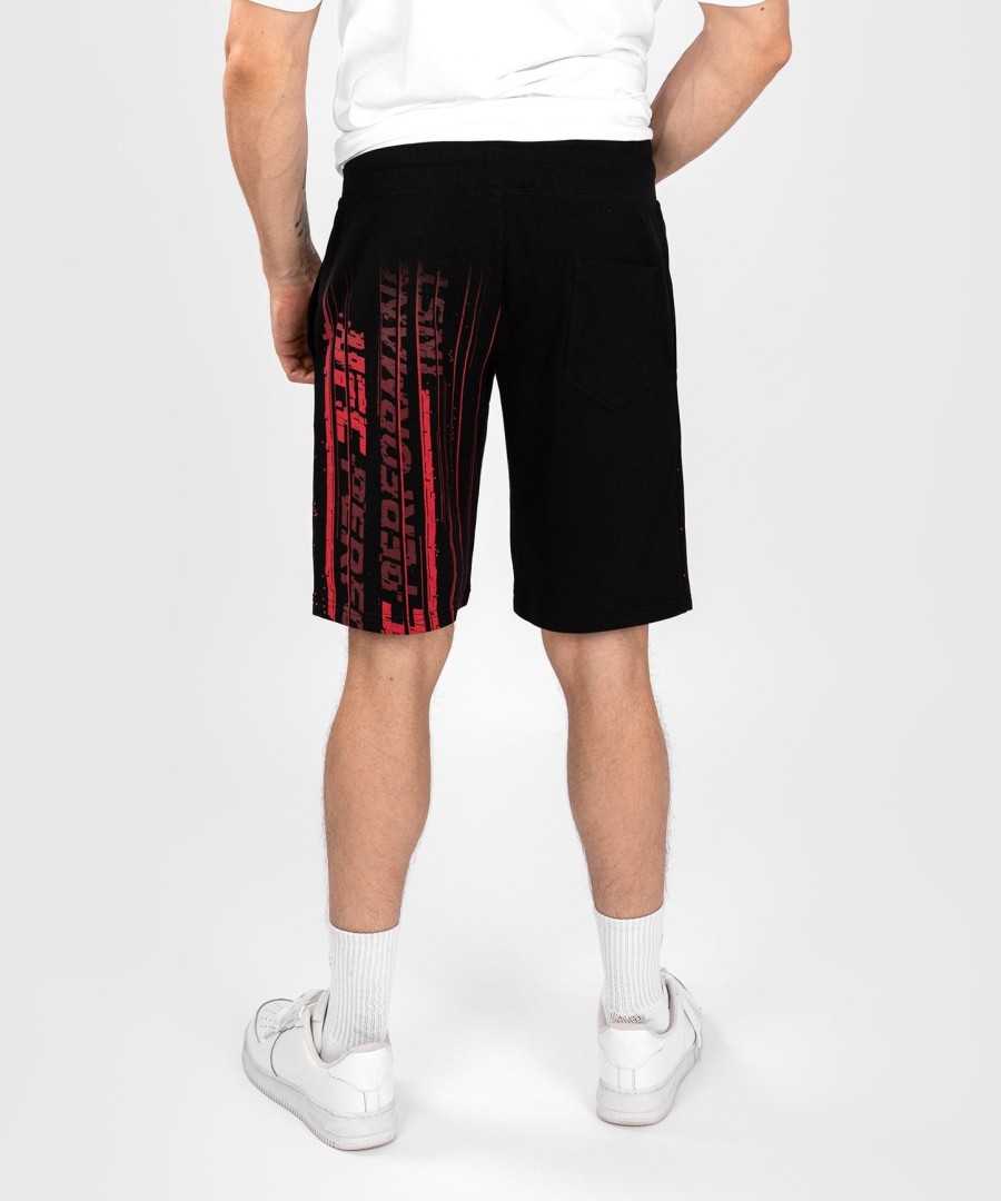 ufc venum performance institute 2.0 メンズ コットン ショートパンツ - ブラックレッド