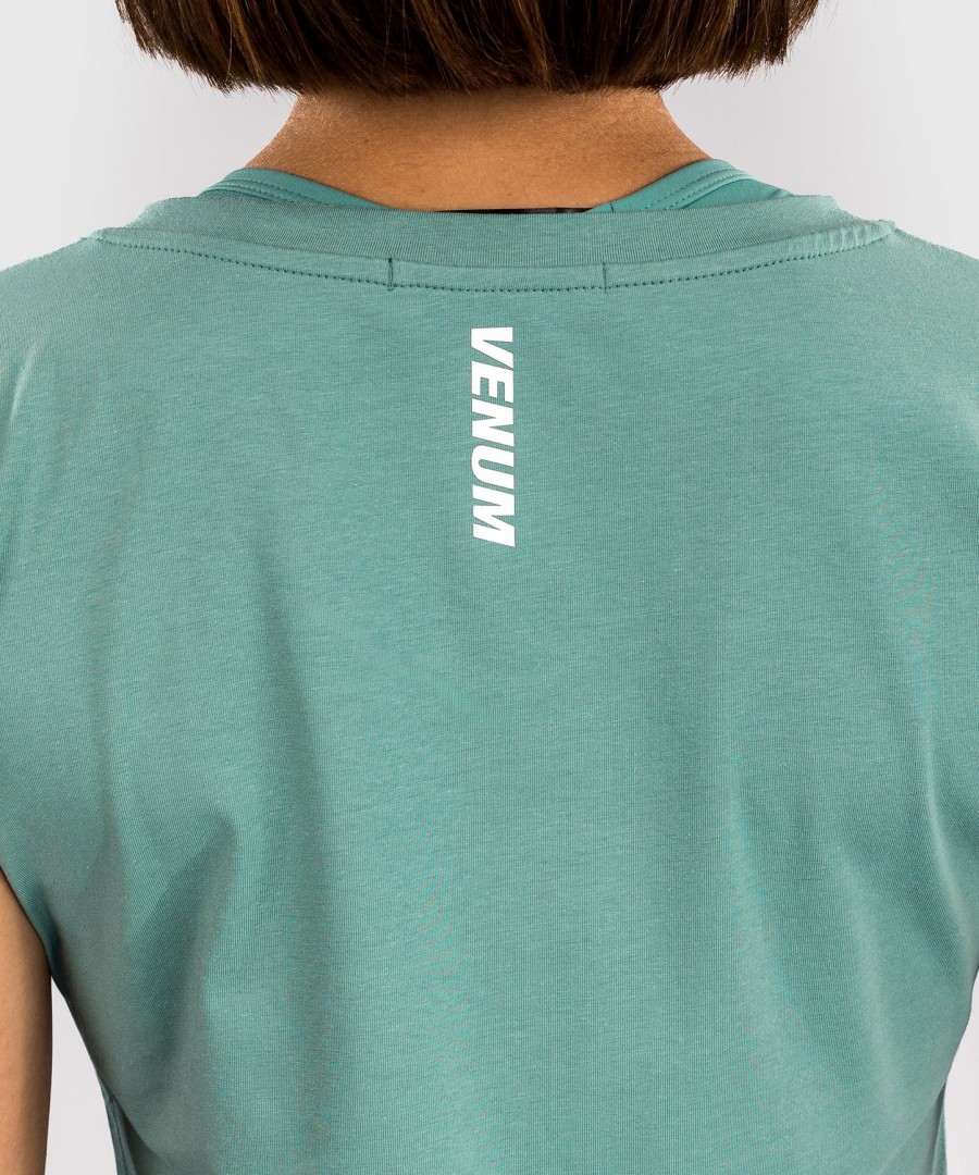 venum essential レディース tシャツ - アクアグリーン