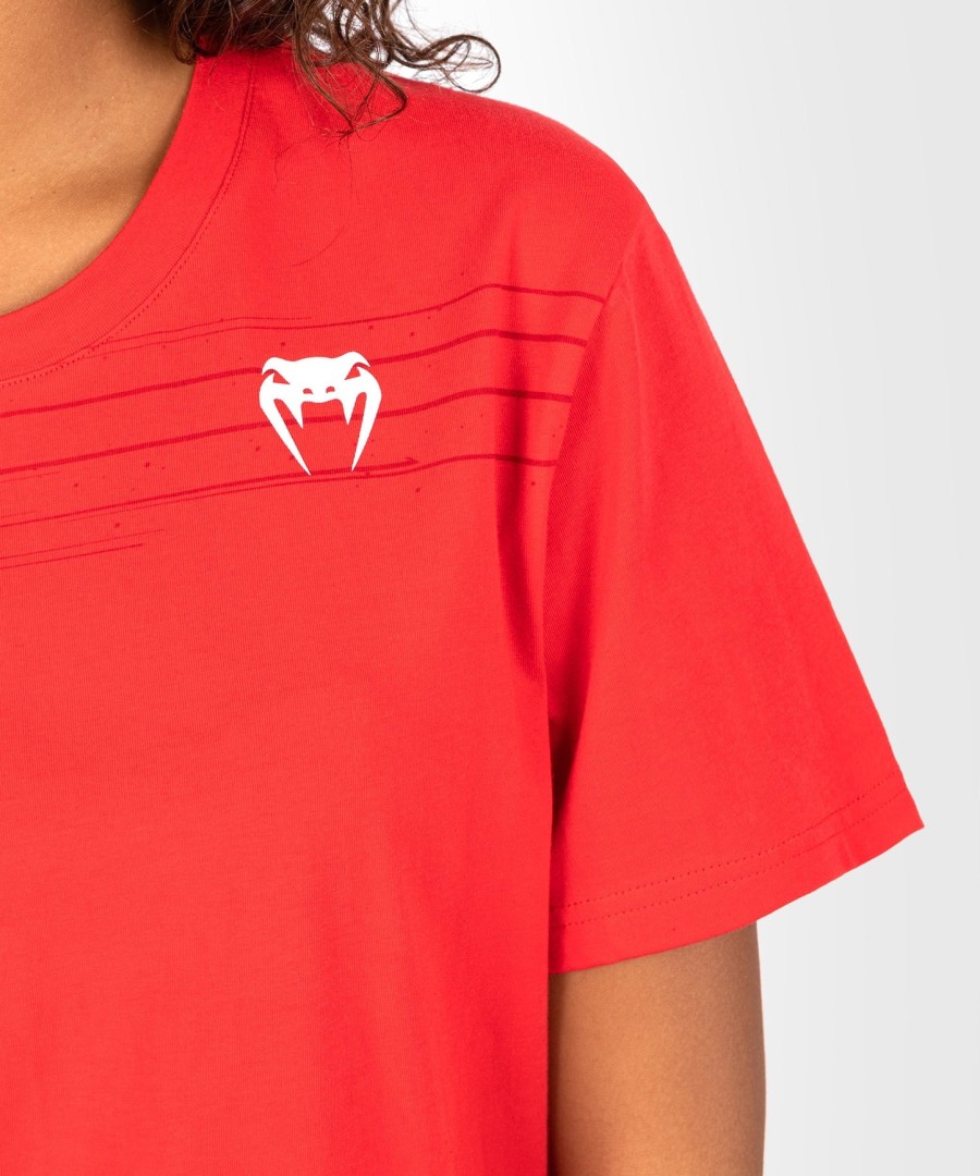 ufc venum パフォーマンス インスティテュート 2.0 レディース tシャツ - レッド