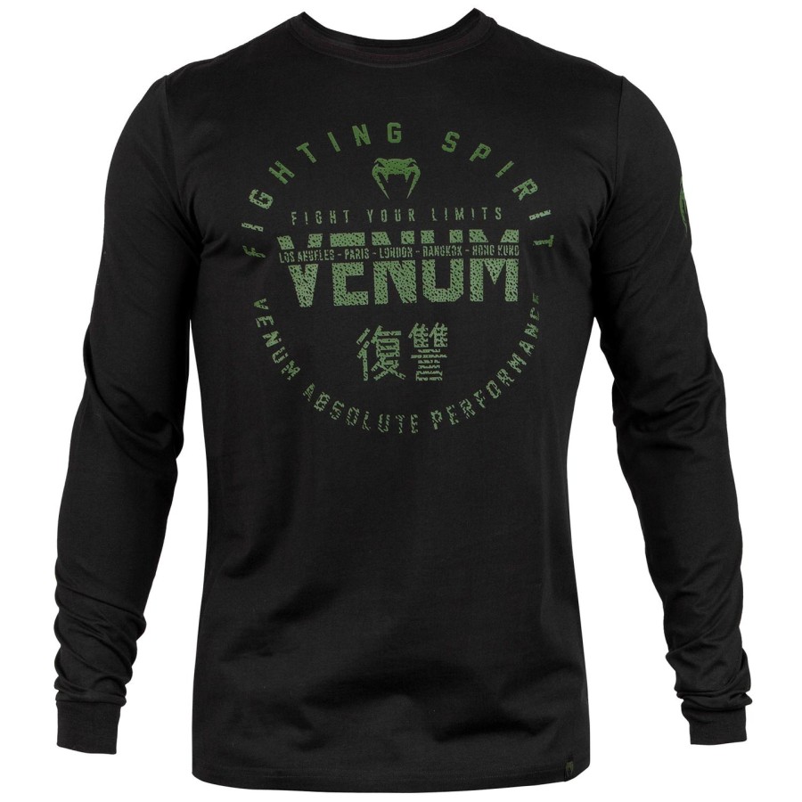 venum シグネチャー tシャツ - 長袖 - ブラックカーキ - 限定