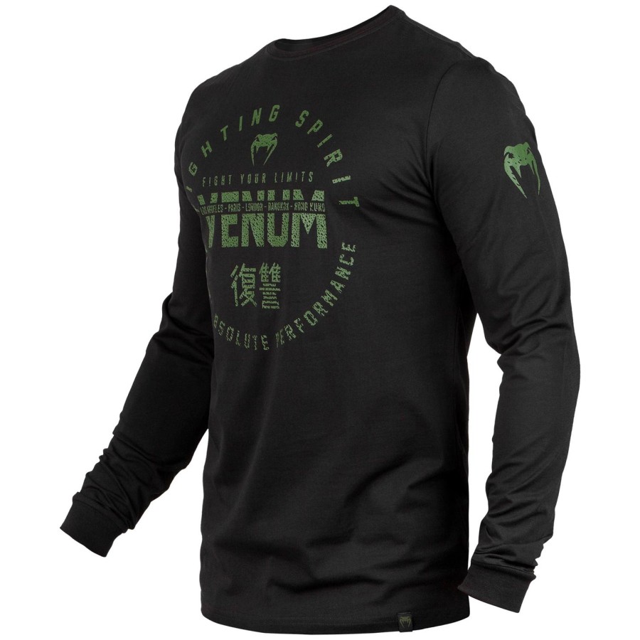 venum シグネチャー tシャツ - 長袖 - ブラックカーキ - 限定