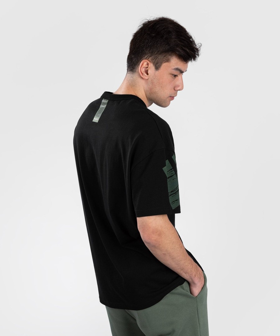 venum connect xl tシャツ - ブラックグリーン