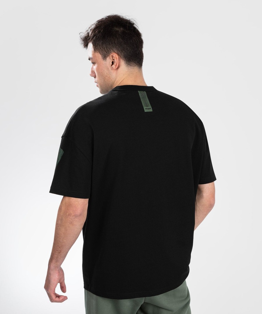 venum connect xl tシャツ - ブラックグリーン