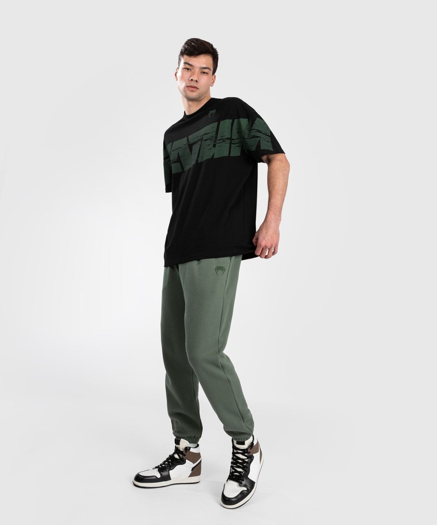 venum connect xl tシャツ - ブラックグリーン