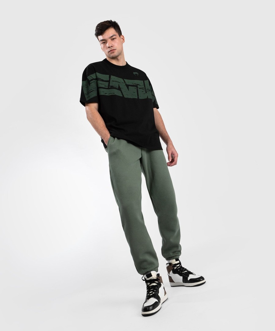 venum connect xl tシャツ - ブラックグリーン