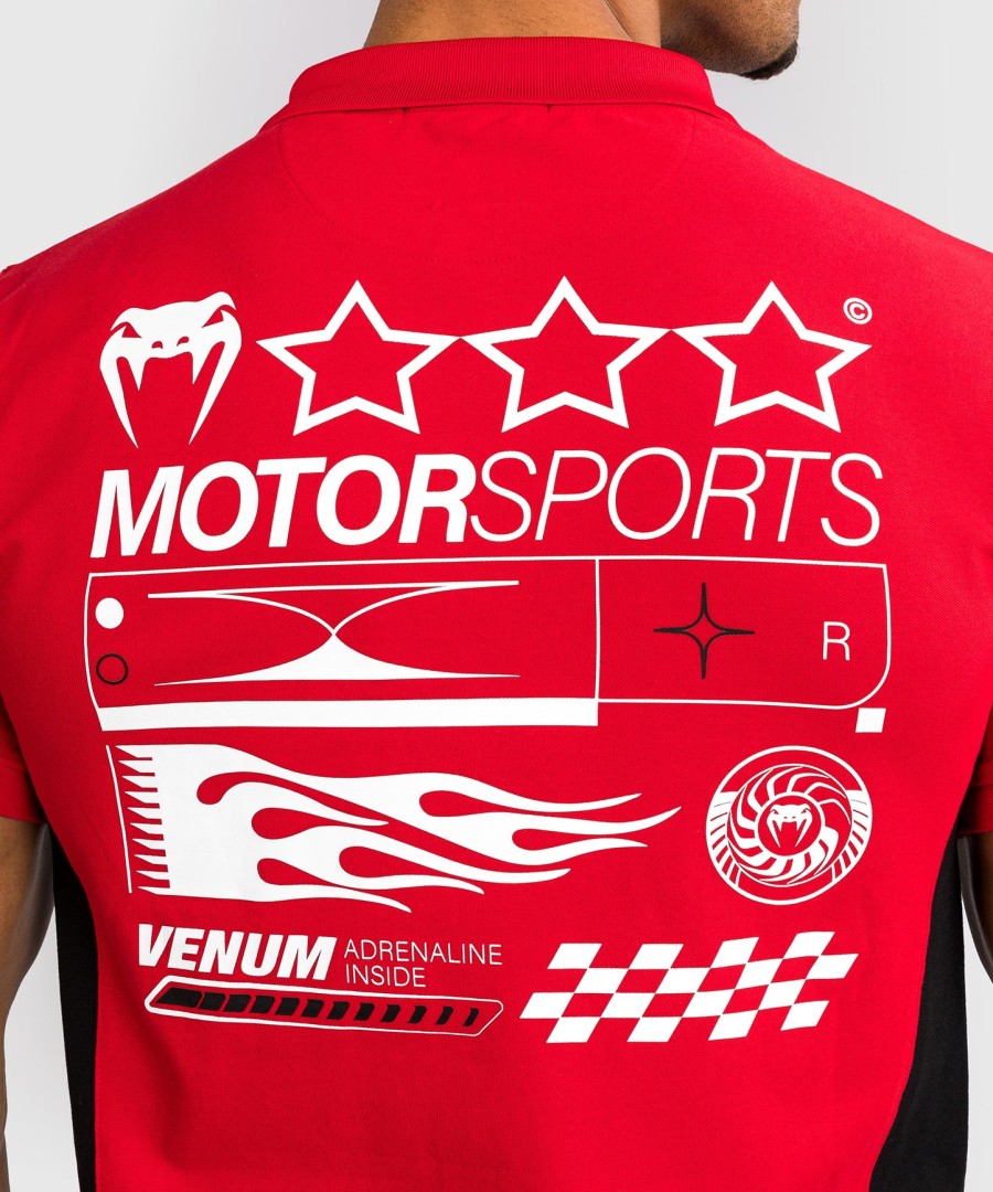 ヴェナム モータースポーツ コットンポロ - レーサーレッド