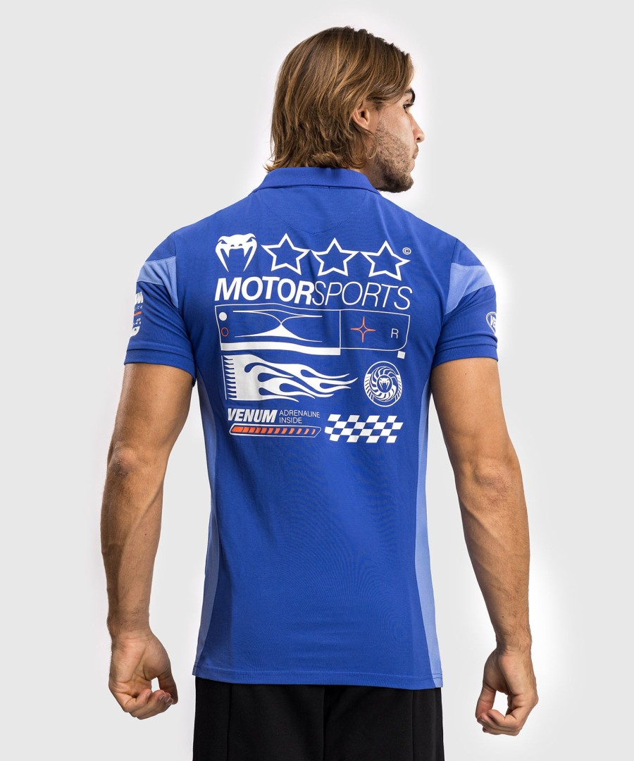 venum motorsport コットン ポロシャツ - ロイヤルブルー