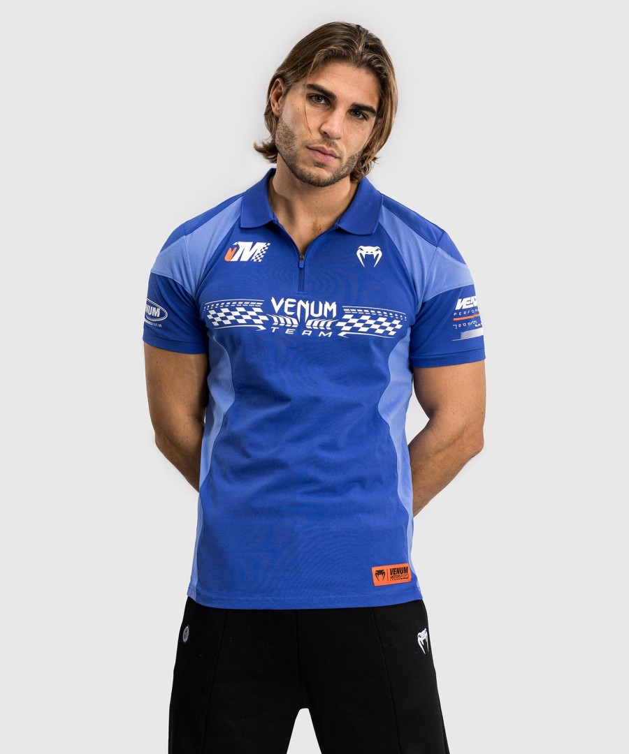 venum motorsport コットン ポロシャツ - ロイヤルブルー