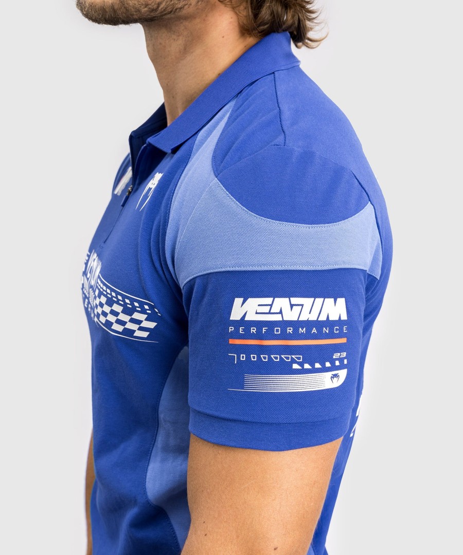 venum motorsport コットン ポロシャツ - ロイヤルブルー