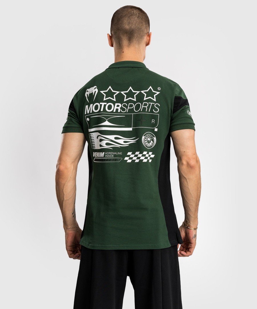 ヴェナム モータースポーツ コットンポロ - ディープフォレスト