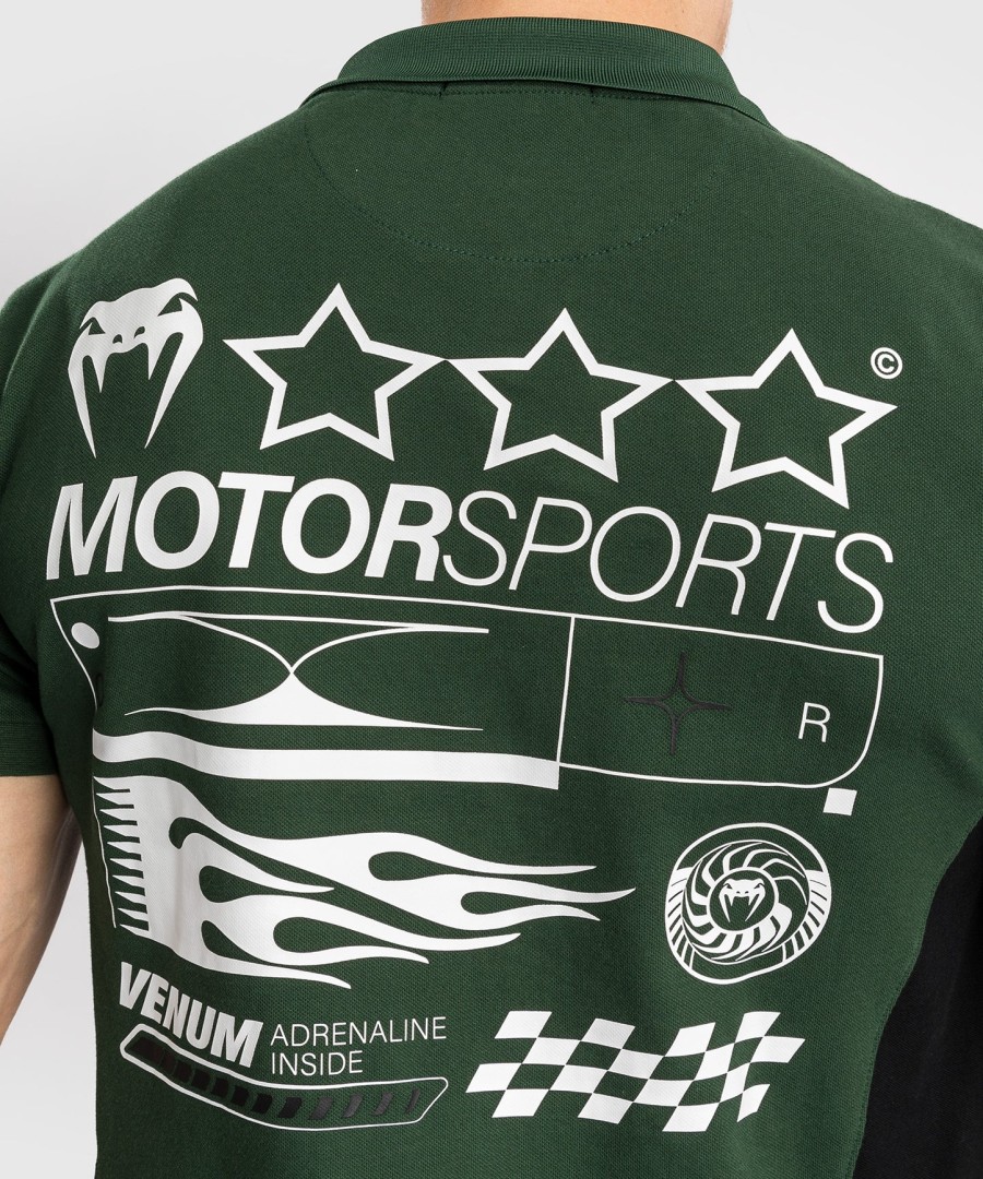 ヴェナム モータースポーツ コットンポロ - ディープフォレスト
