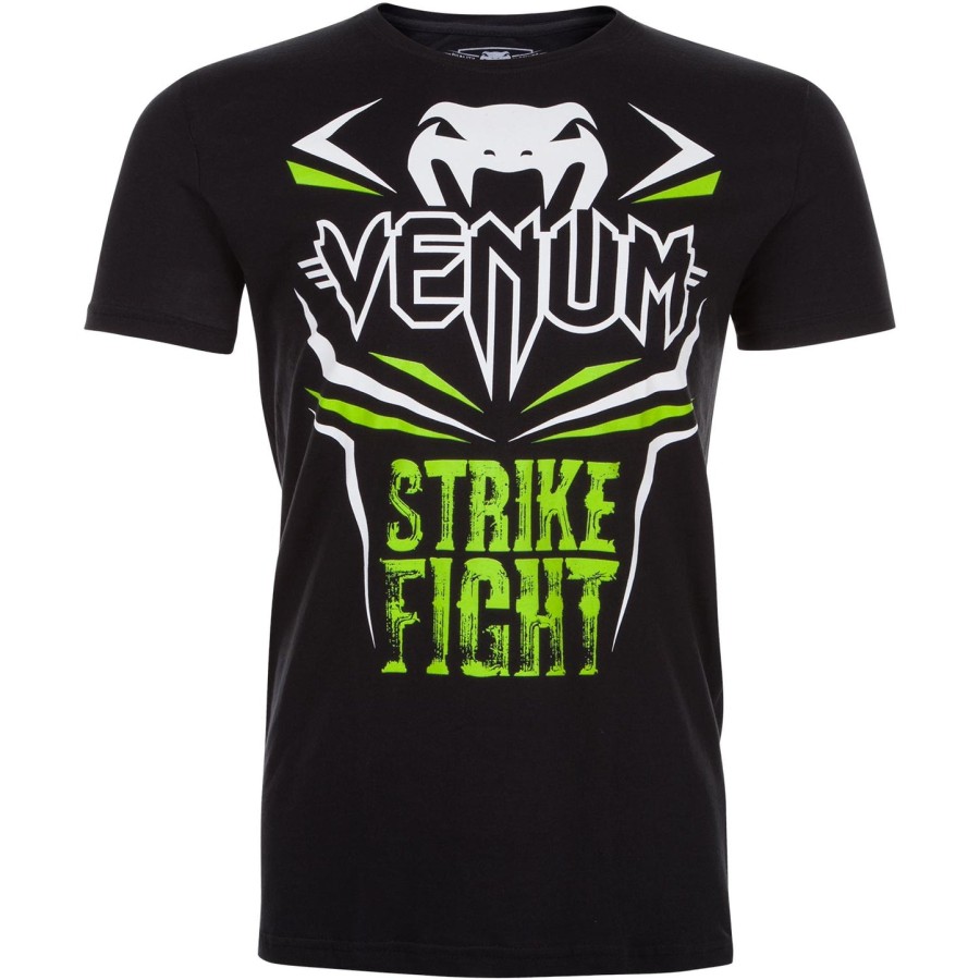 venum ストライク ファイト tシャツ - ブラックネオグリーン