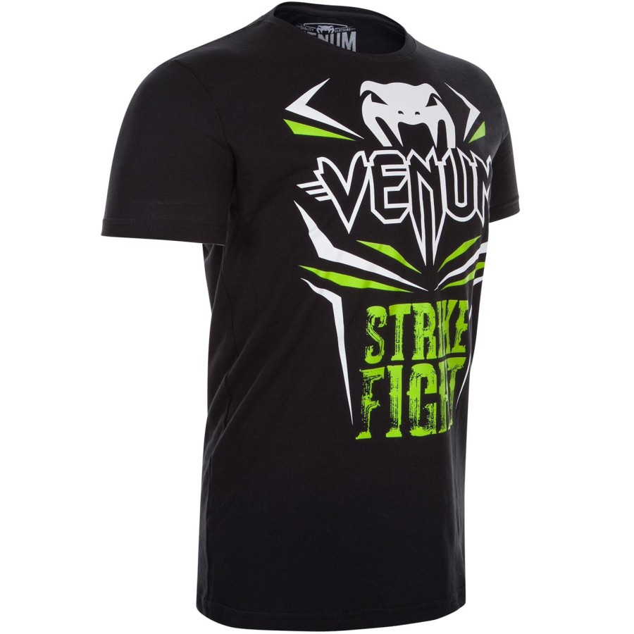 venum ストライク ファイト tシャツ - ブラックネオグリーン