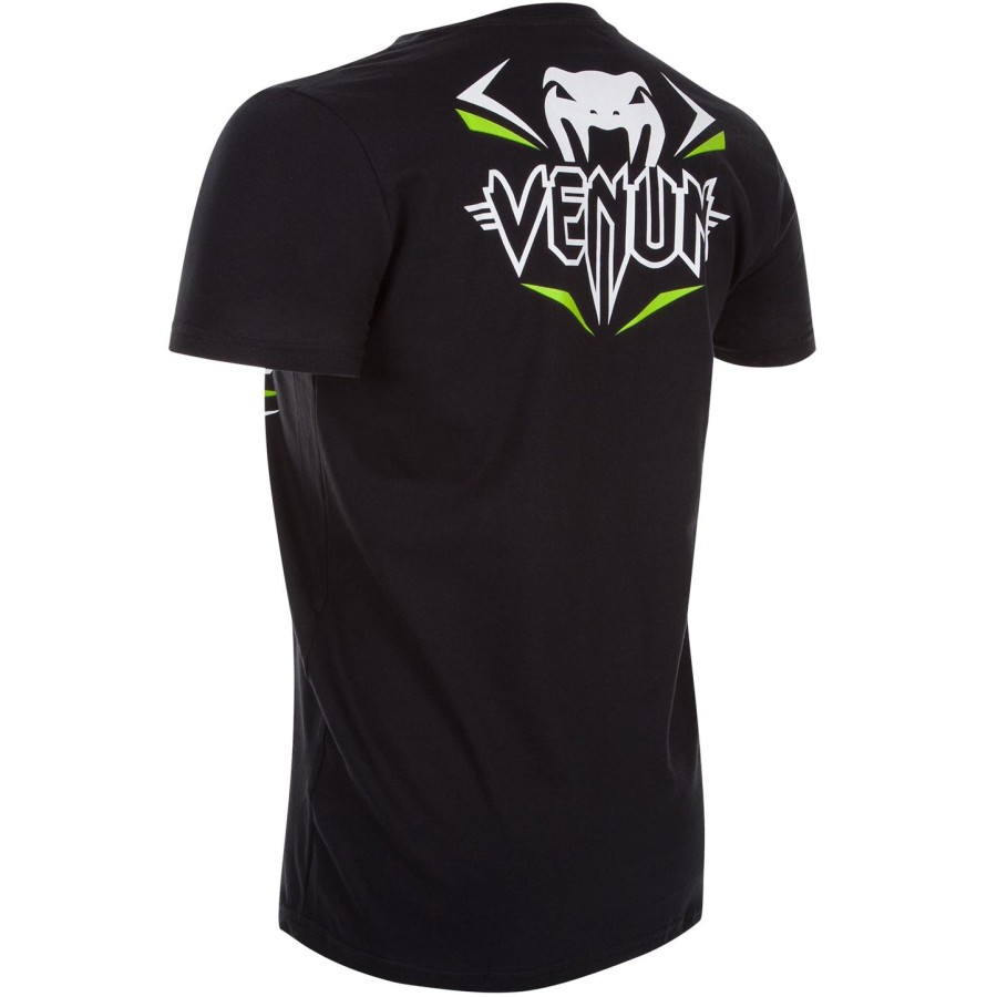 venum ストライク ファイト tシャツ - ブラックネオグリーン