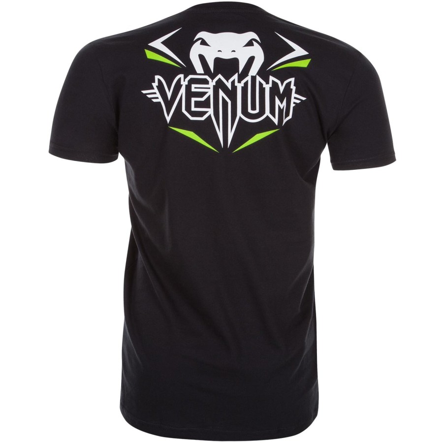 venum ストライク ファイト tシャツ - ブラックネオグリーン