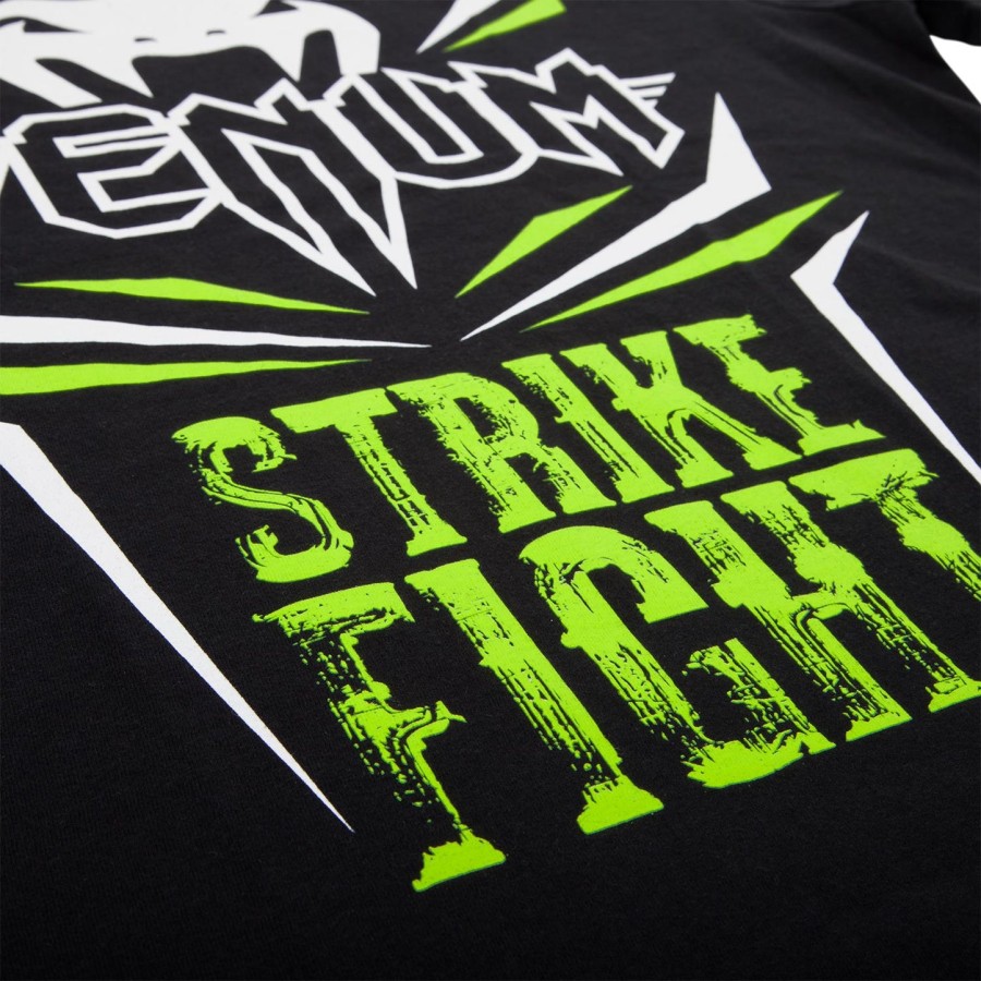 venum ストライク ファイト tシャツ - ブラックネオグリーン