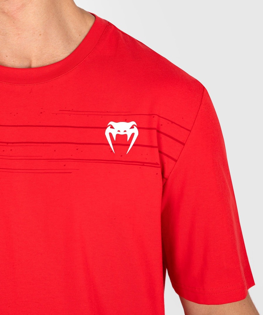 ufc venum パフォーマンス インスティテュート 2.0 メンズ tシャツ - レッド