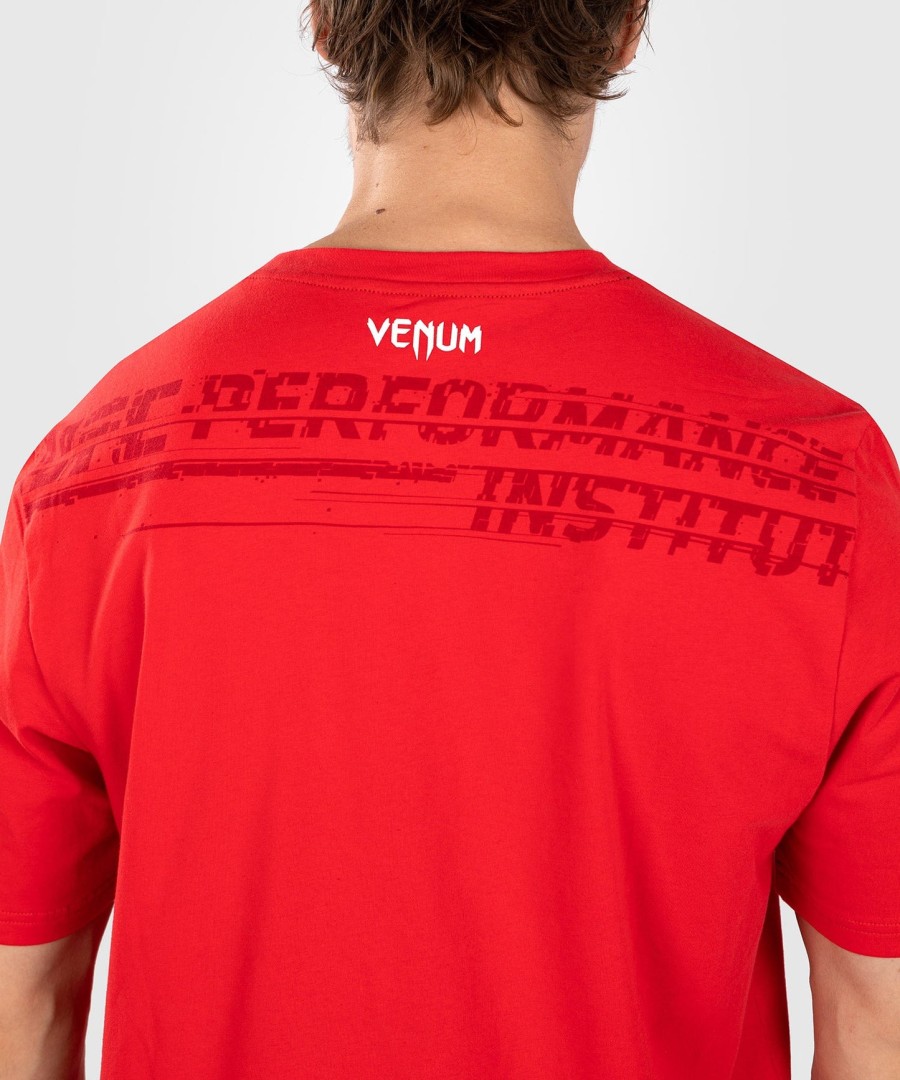ufc venum パフォーマンス インスティテュート 2.0 メンズ tシャツ - レッド