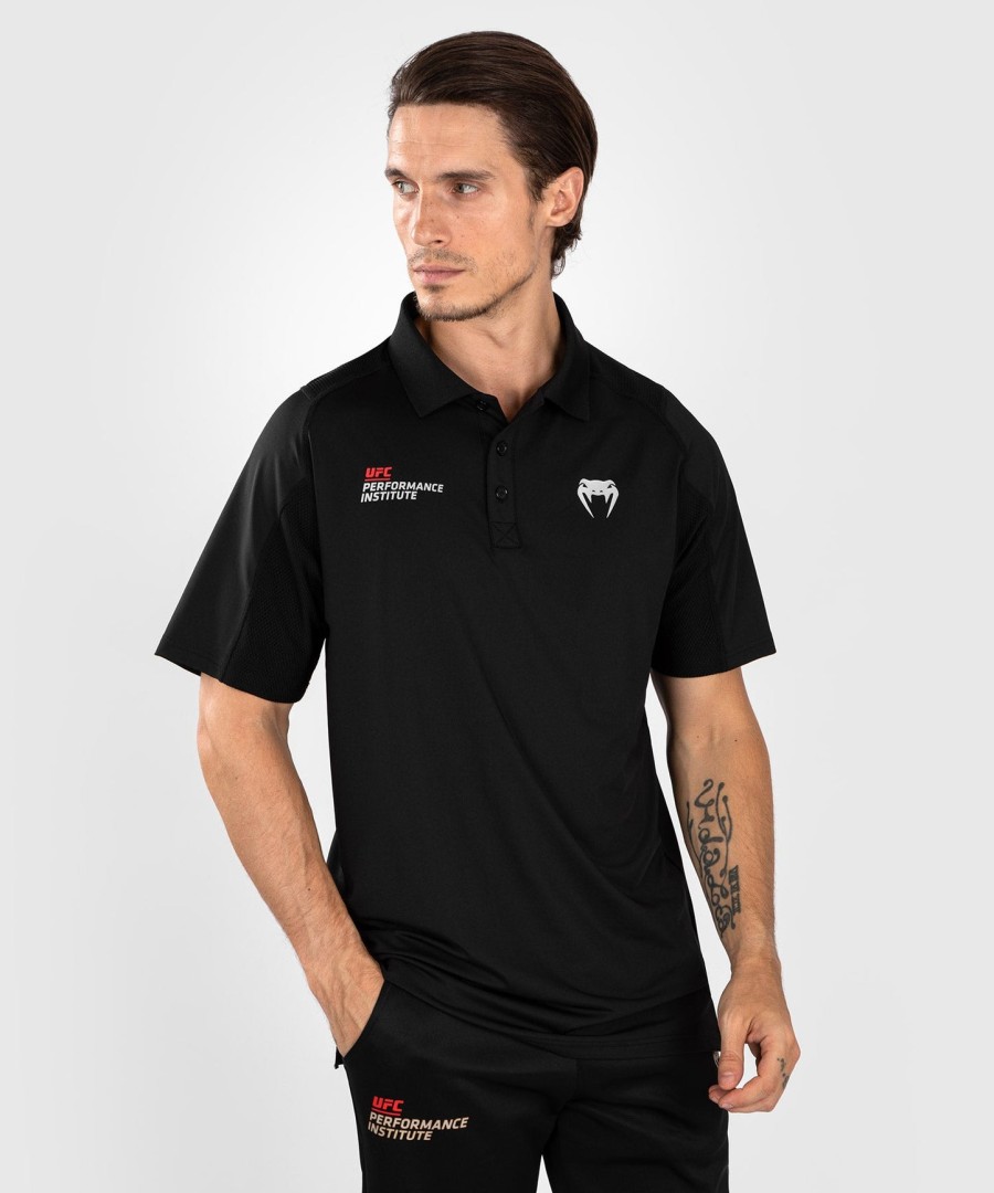 ufc venum performance institute 2.0 メンズ ポロシャツ - ブラックレッド