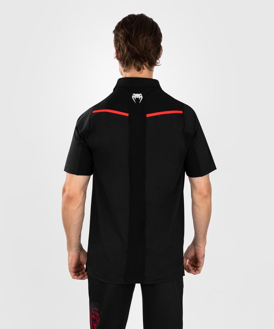ufc venum performance institute 2.0 メンズ ポロシャツ - ブラックレッド