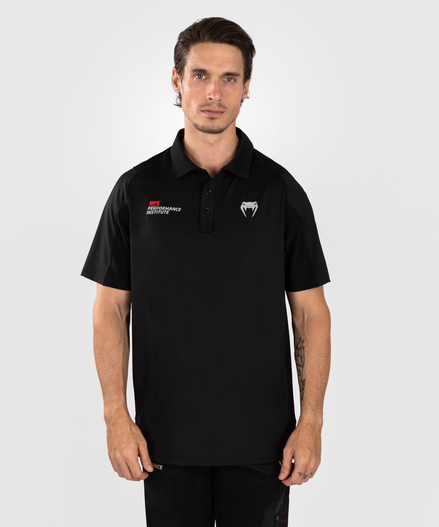 ufc venum performance institute 2.0 メンズ ポロシャツ - ブラックレッド