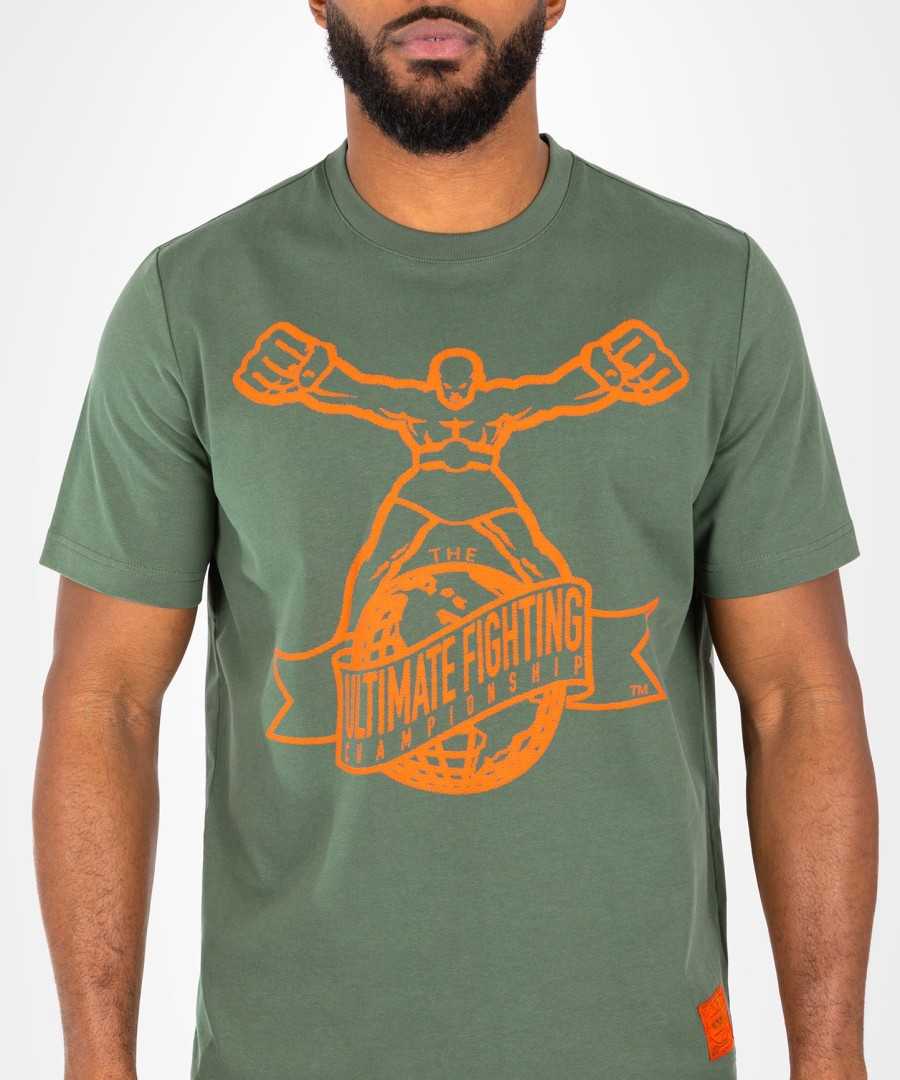ufc by venum ulti-man tシャツ - カーキオレンジ