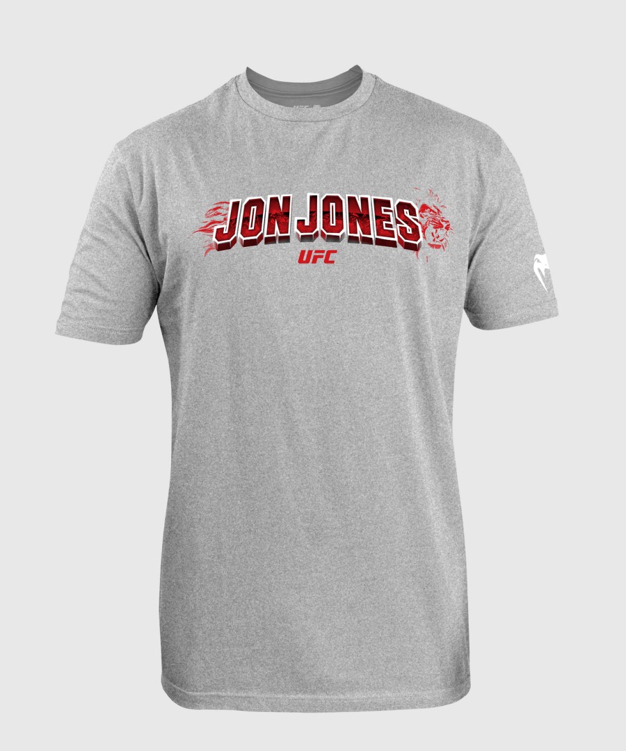メンズ ufc unrivaled by venum ヘザーグレー ジョンジョーンズ tシャツ