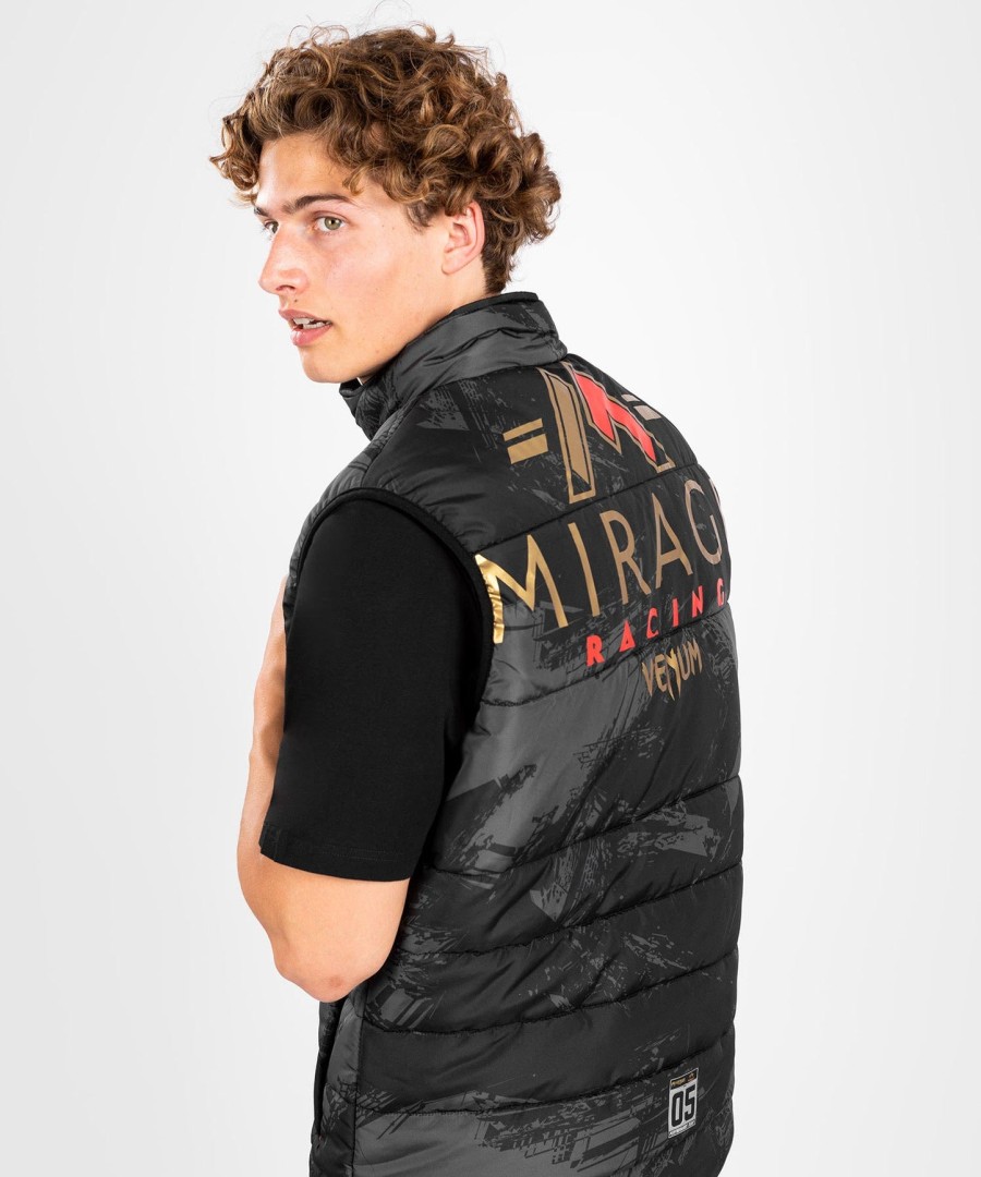 venum x mirage ノースリーブ ダウンジャケット - ブラックゴールド