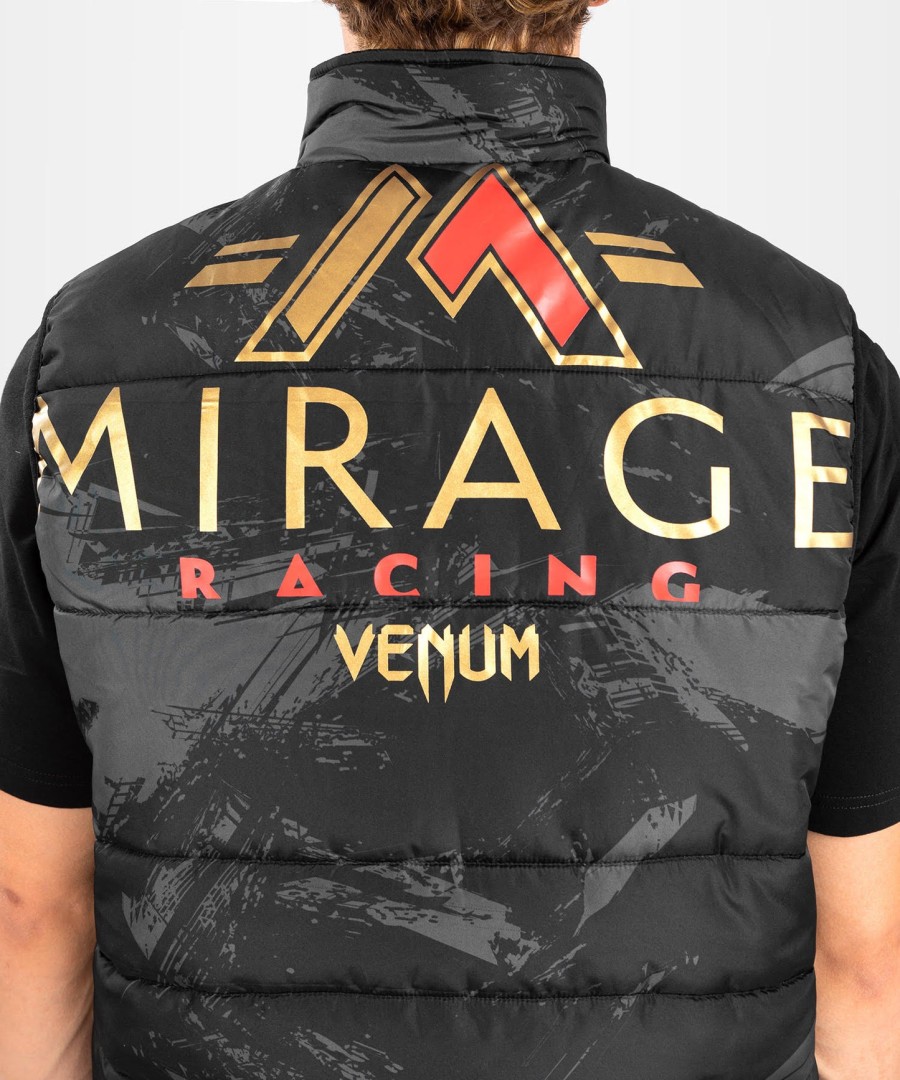 venum x mirage ノースリーブ ダウンジャケット - ブラックゴールド