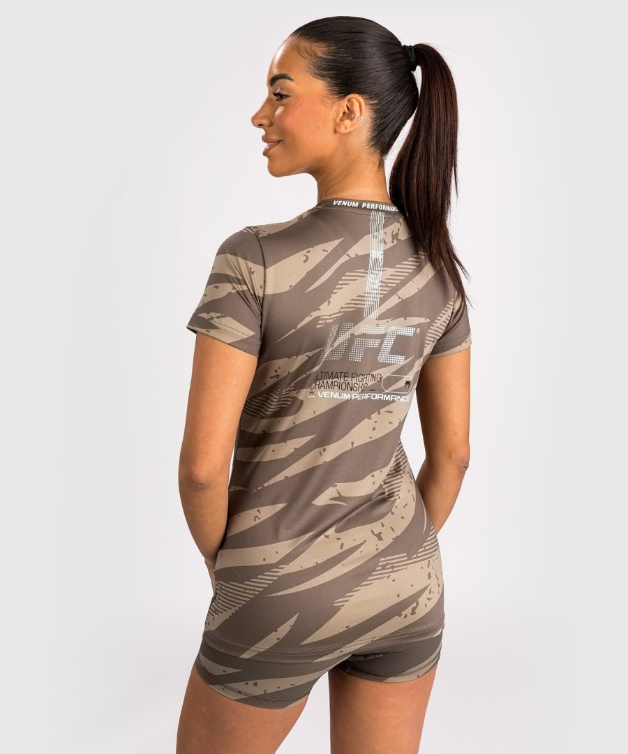 ufc adrenaline by venum ファイトウィーク ウィメンズ ドライテック tシャツ - デザートカモ