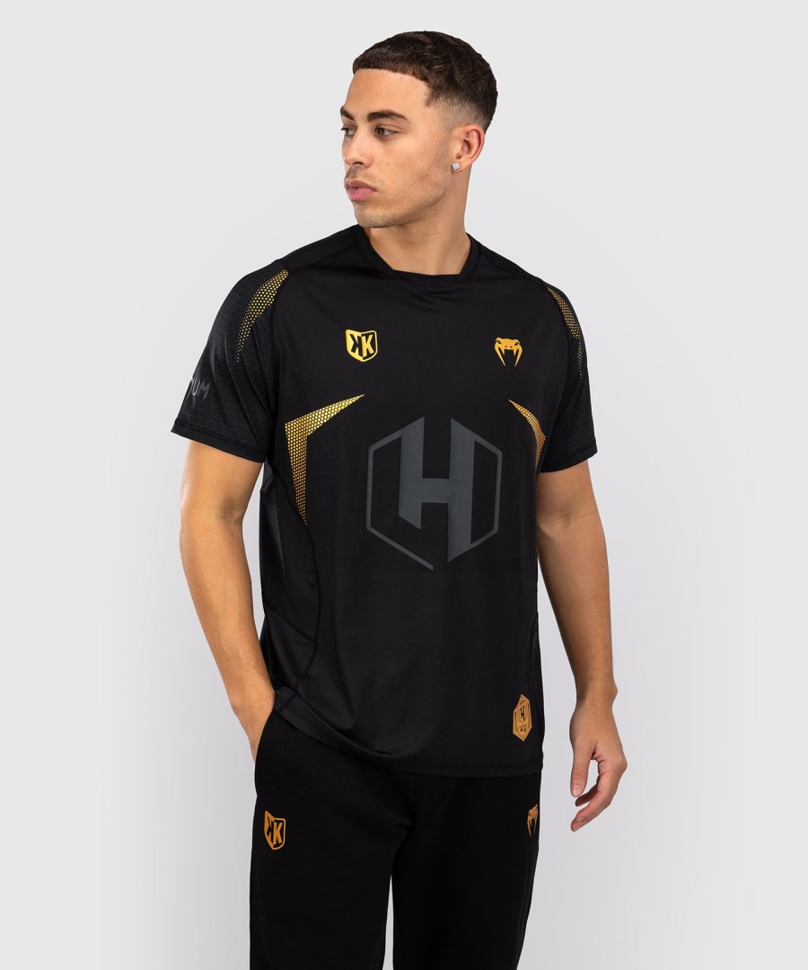 fk x venum ヘキサゴン mma tシャツ - ブラックゴールド