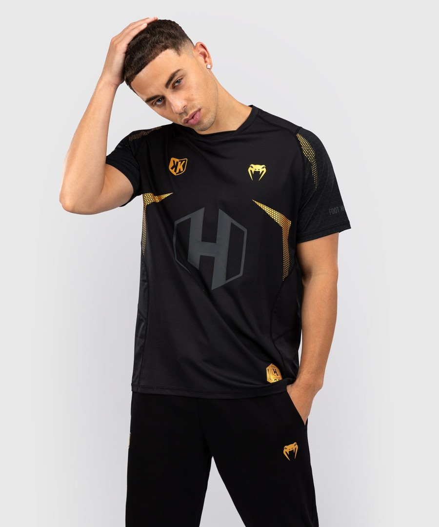 fk x venum ヘキサゴン mma tシャツ - ブラックゴールド