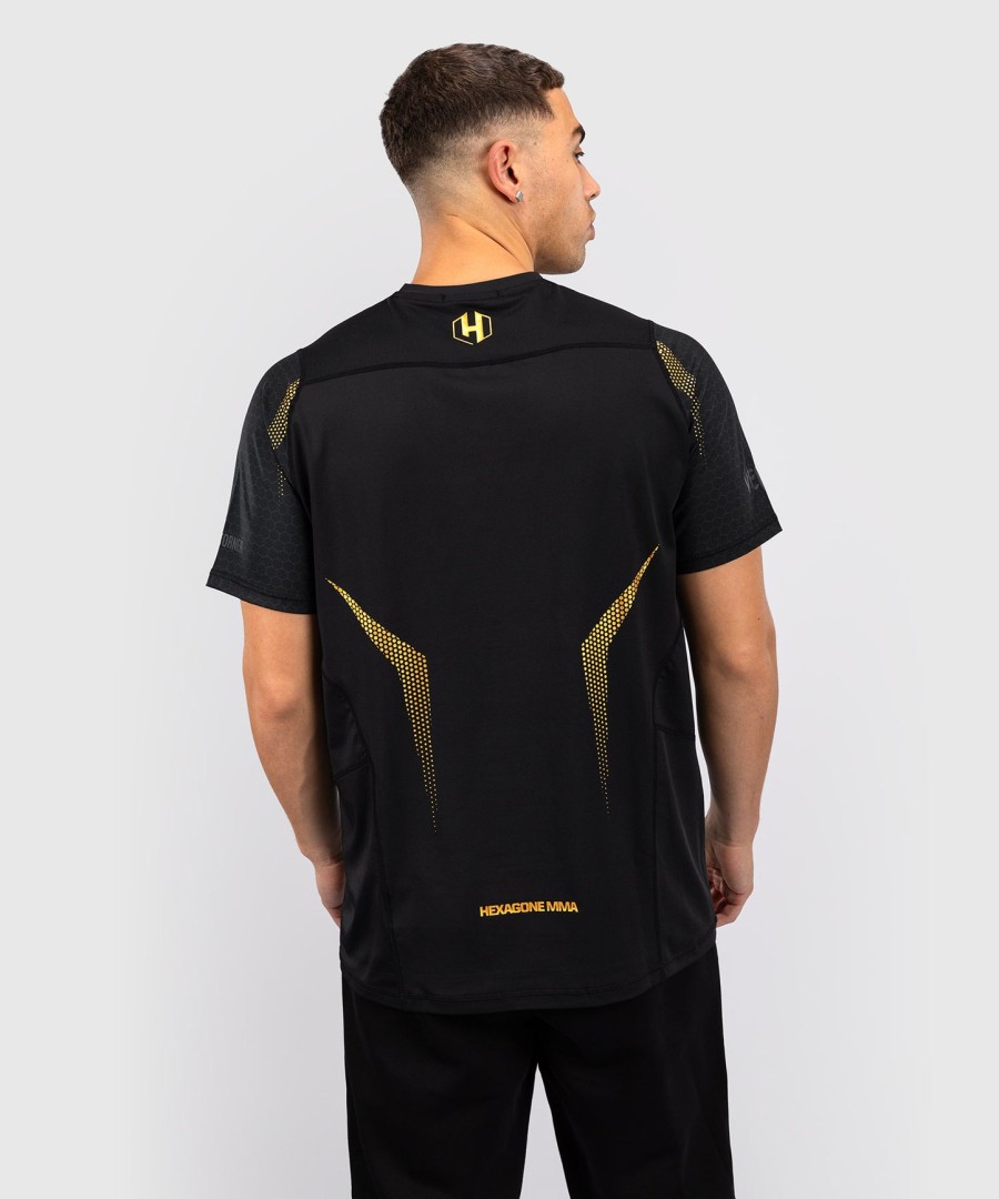 fk x venum ヘキサゴン mma tシャツ - ブラックゴールド