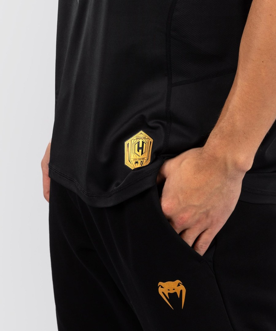 fk x venum ヘキサゴン mma tシャツ - ブラックゴールド