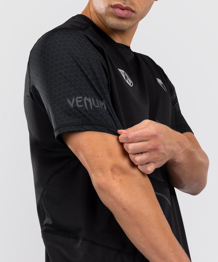 foot korner x venum ヘキサゴン mma tシャツ - ブラックシルバー