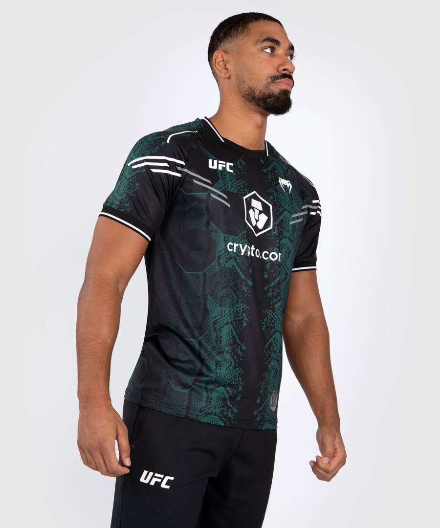 ufc adrenaline by venum オーセンティック ファイトナイト メンズ ジャージ - エメラルド エディション - グリーンブラック