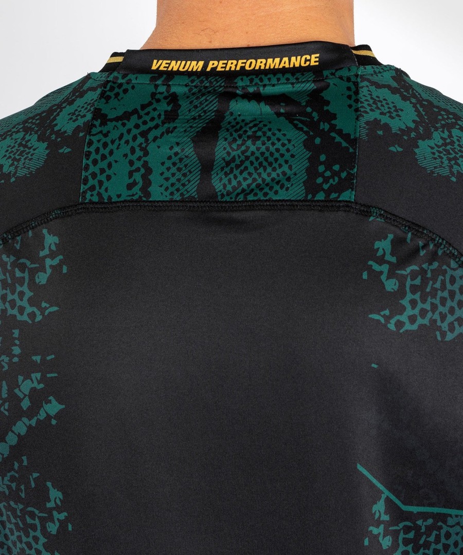 ufc adrenaline by venum オーセンティック ファイトナイト メンズ ジャージ - エメラルド エディション - グリーンブラックゴールド