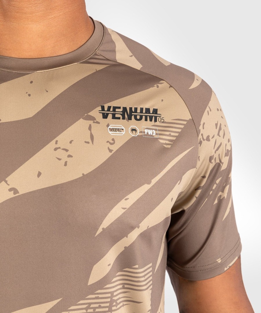 ufc adrenaline by venum メンズ ファイトウィーク ドライテック tシャツ - デザートカモ